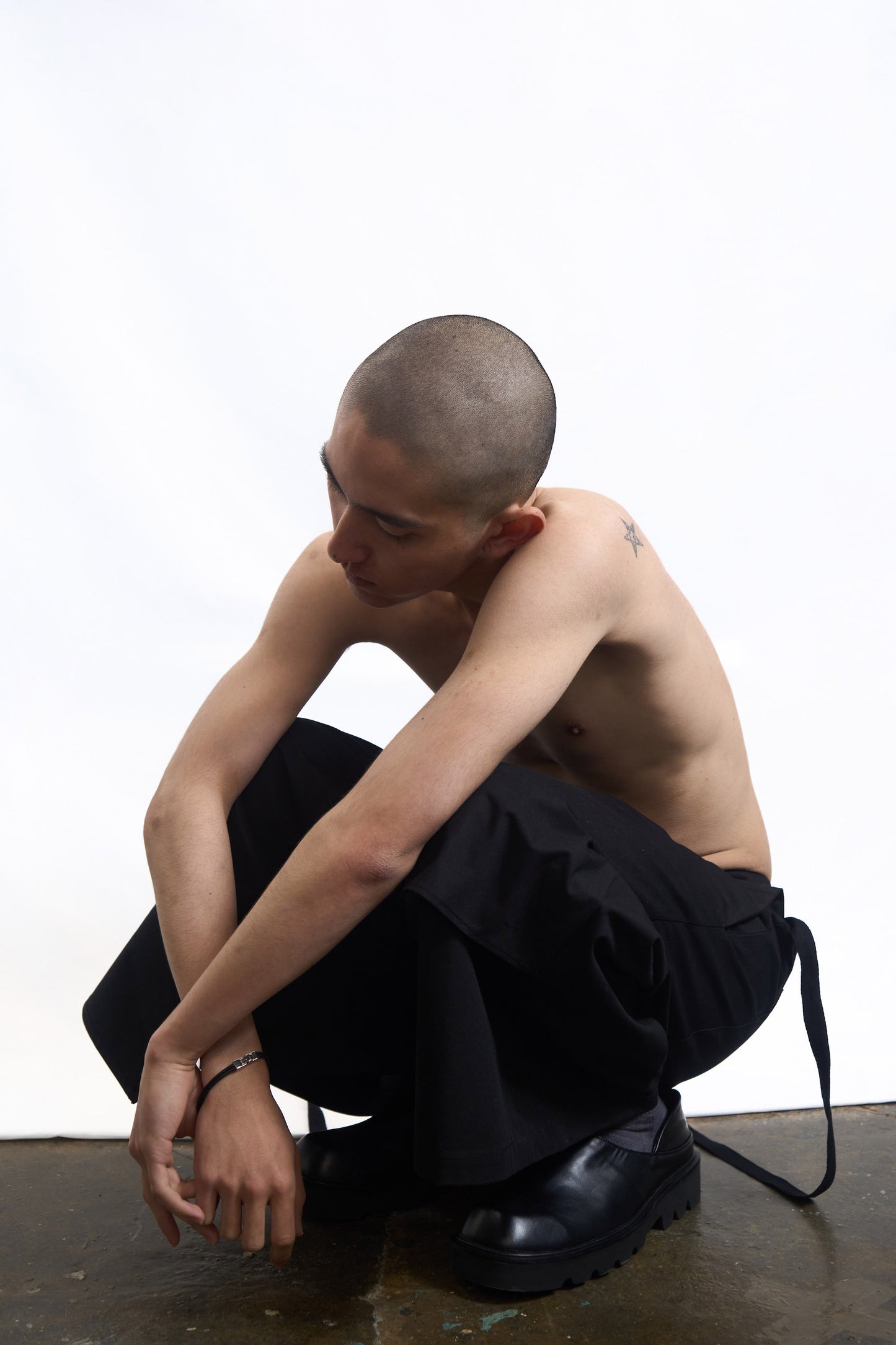 Wrap Front Wide-Leg Pants