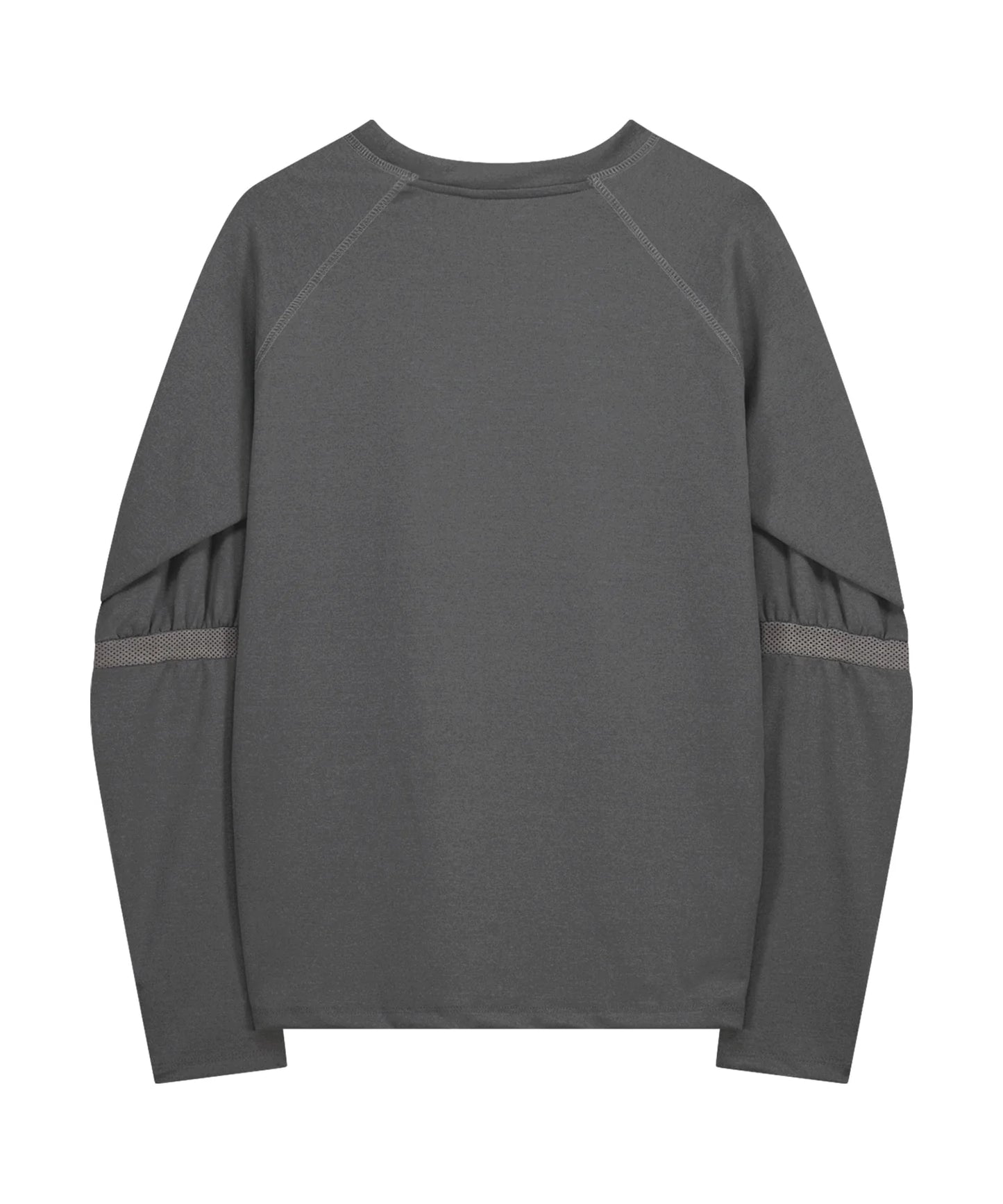 MESH BAND PUFF SLEEVE - CHARCOAL
