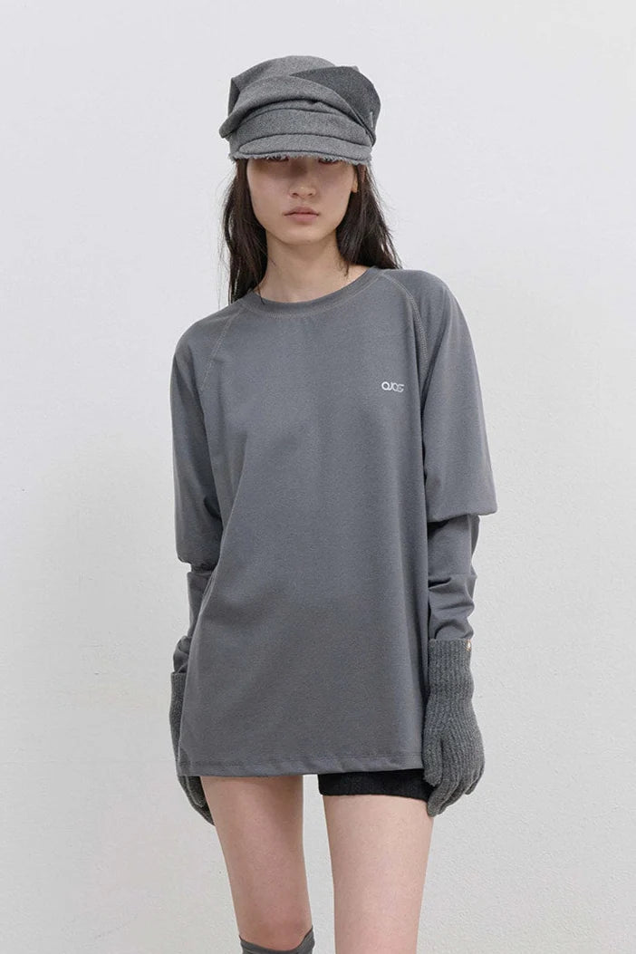 MESH BAND PUFF SLEEVE - CHARCOAL