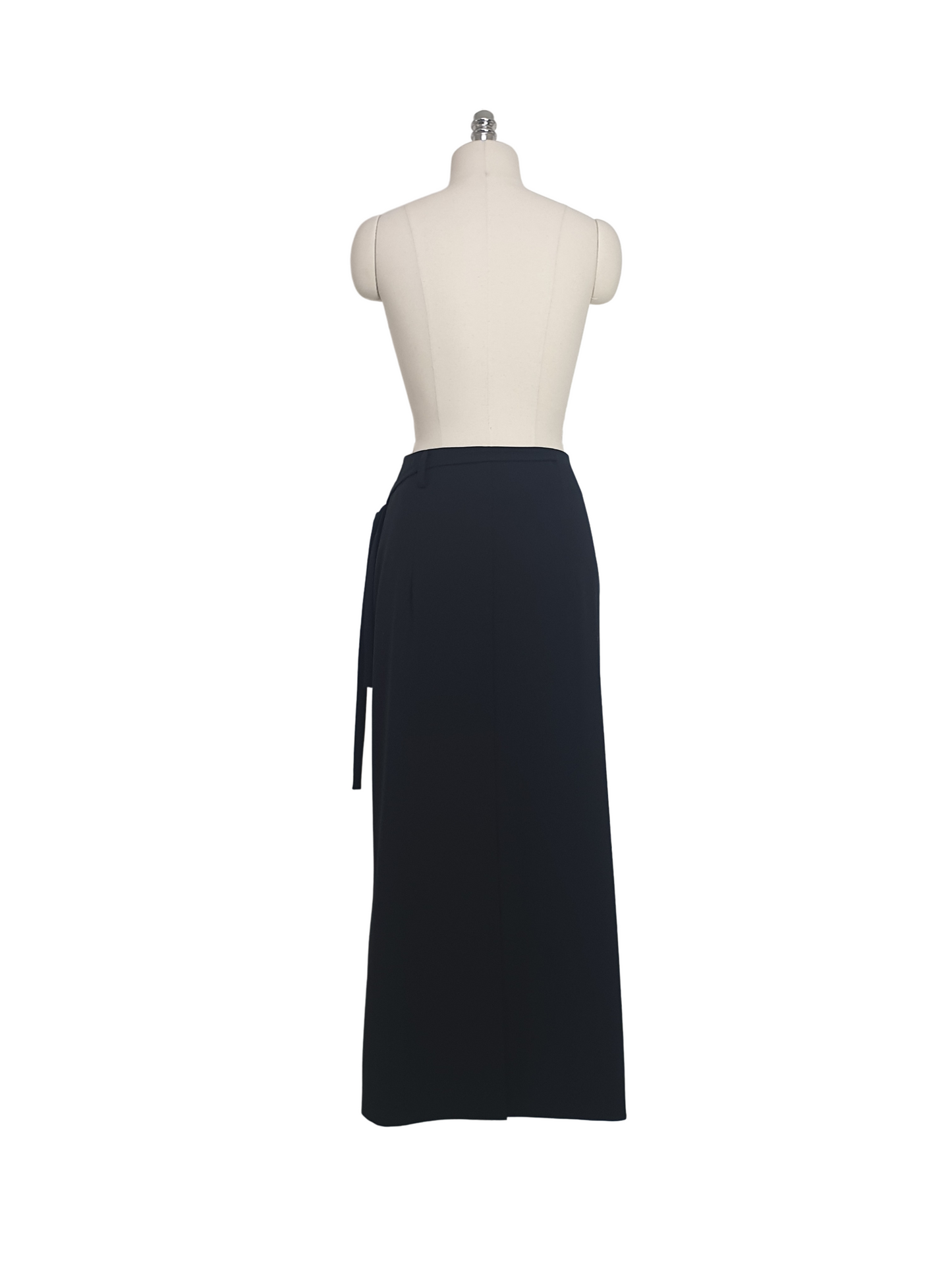 Side strap maxi skirt black