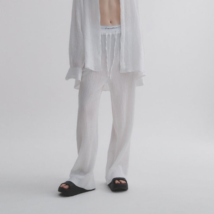 Crinkle pants