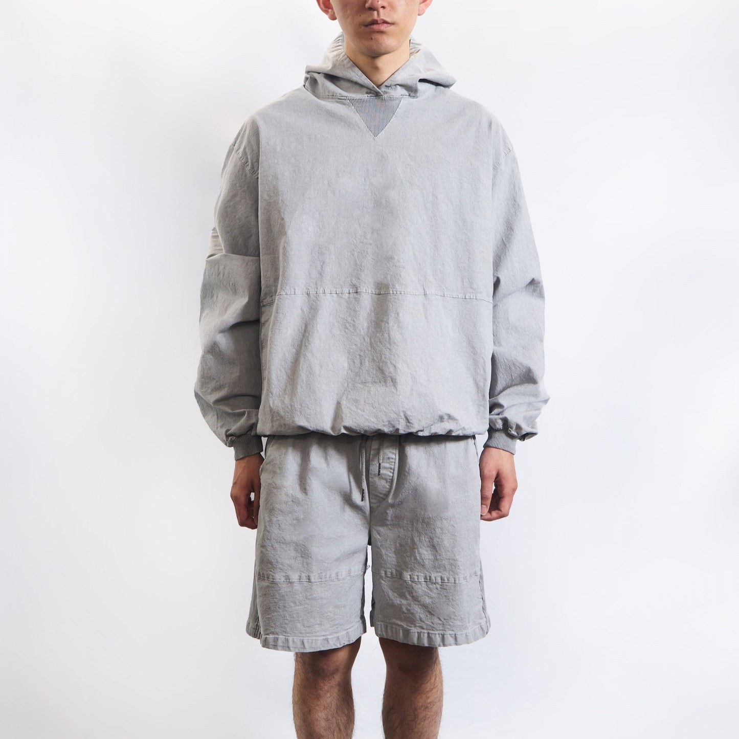 Garment Dyed Hoodie Washed Stone