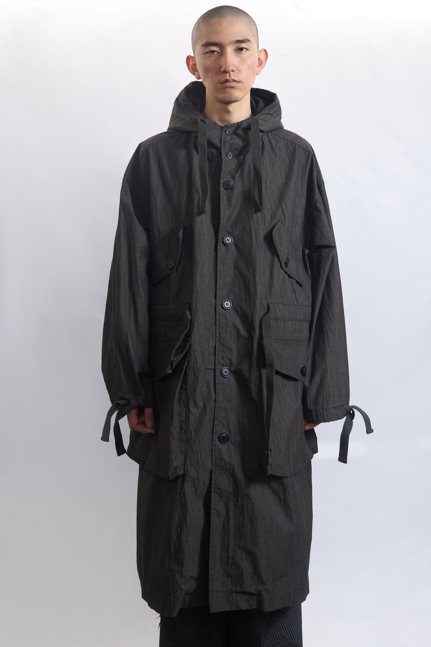 Rough Shell Coat Dust Charcoal