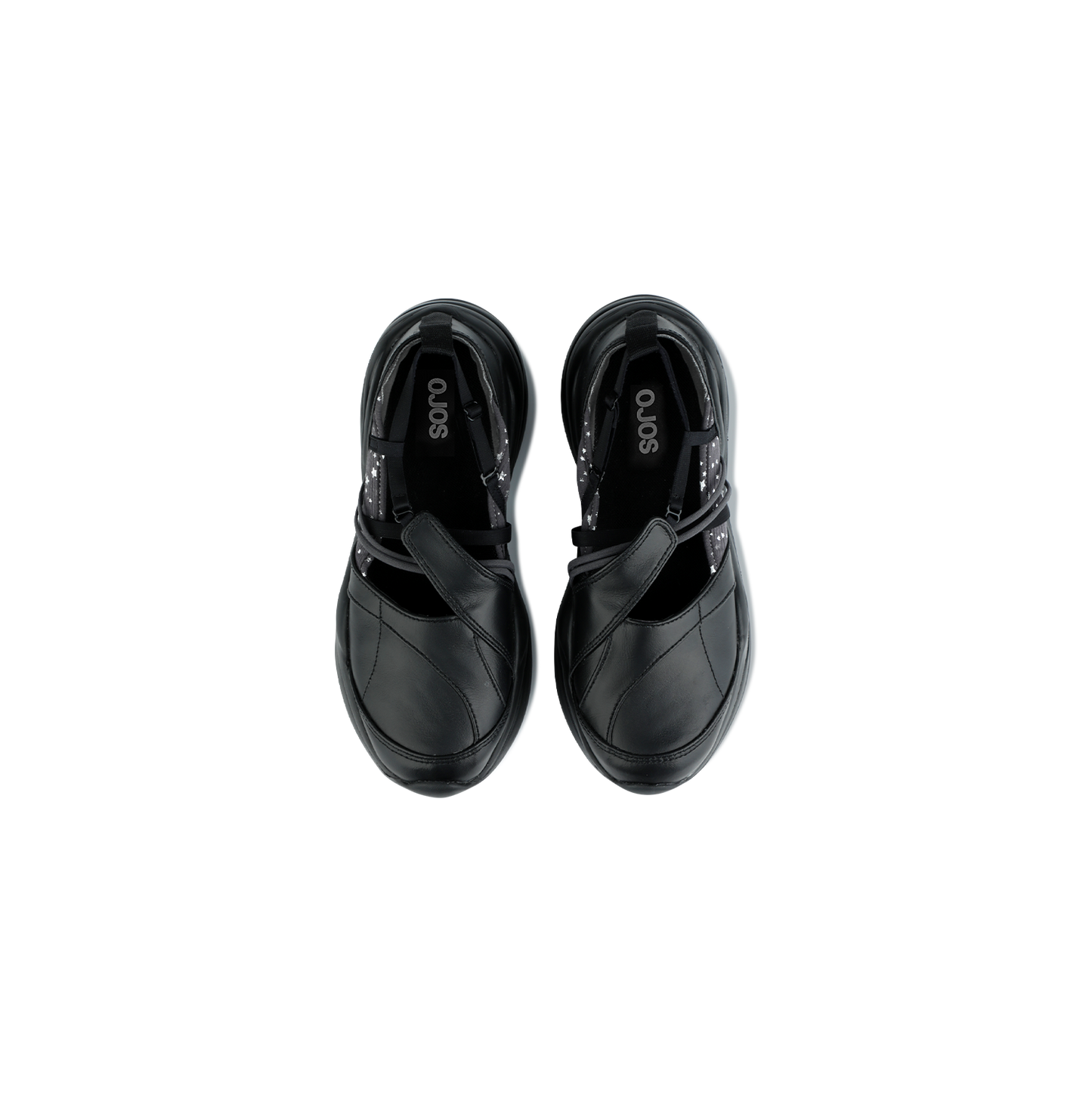 Strap Toe Sneakers Black