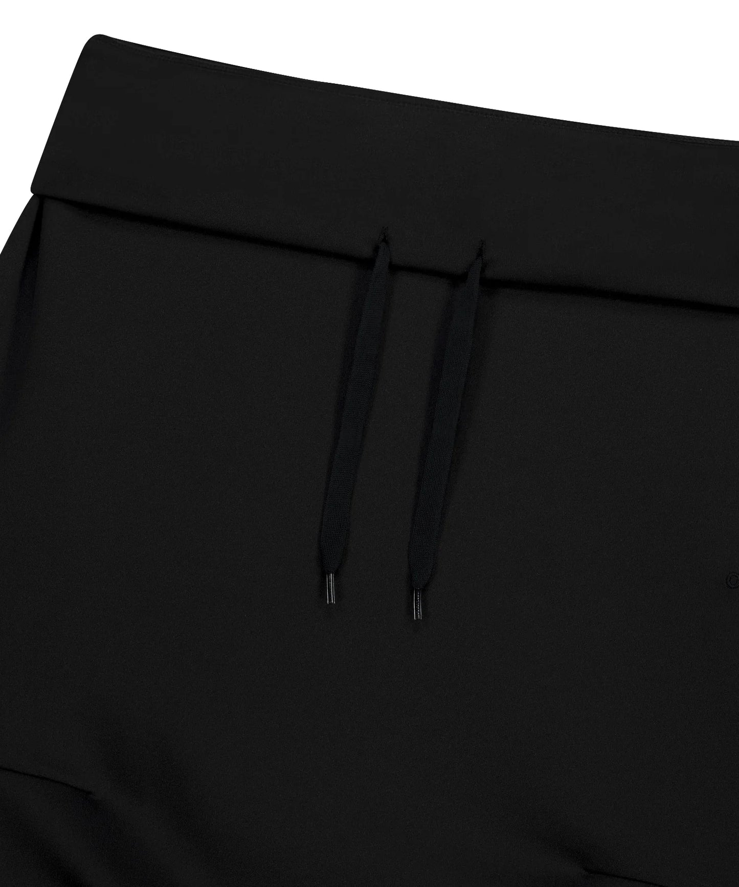 ASYMMETRIC MERMAID JERSEY SKIRT - BLACK