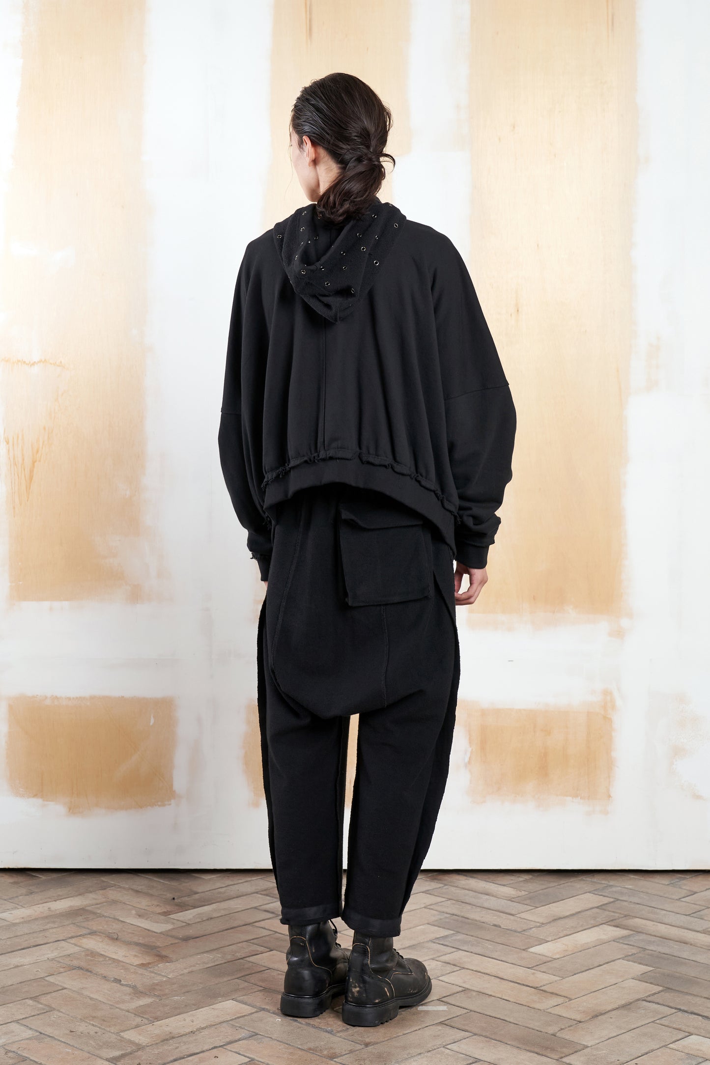 Double hood multi ring hoodie