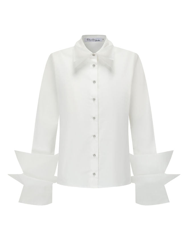 Organza shirt-white