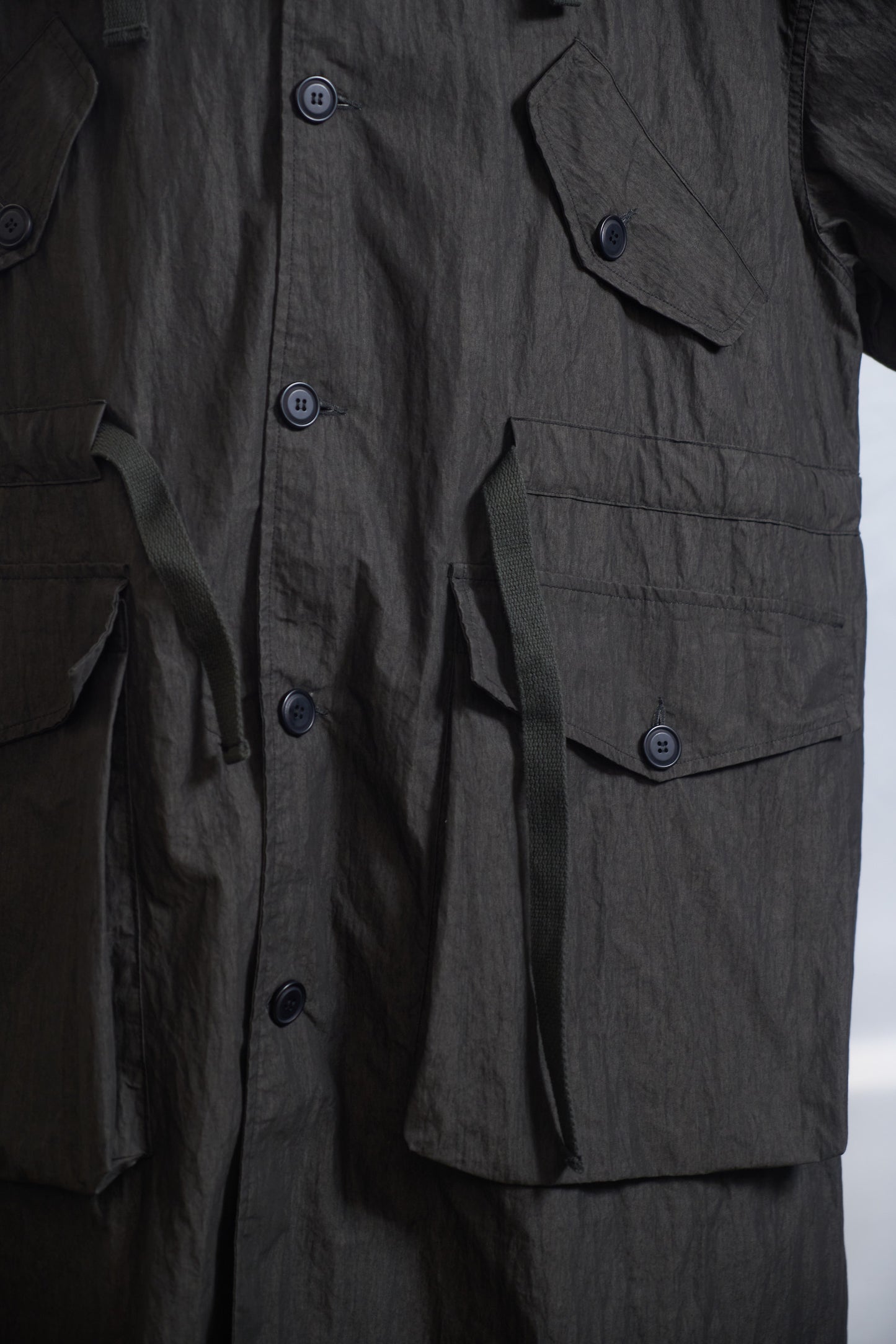 Rough Shell Coat Dust Charcoal