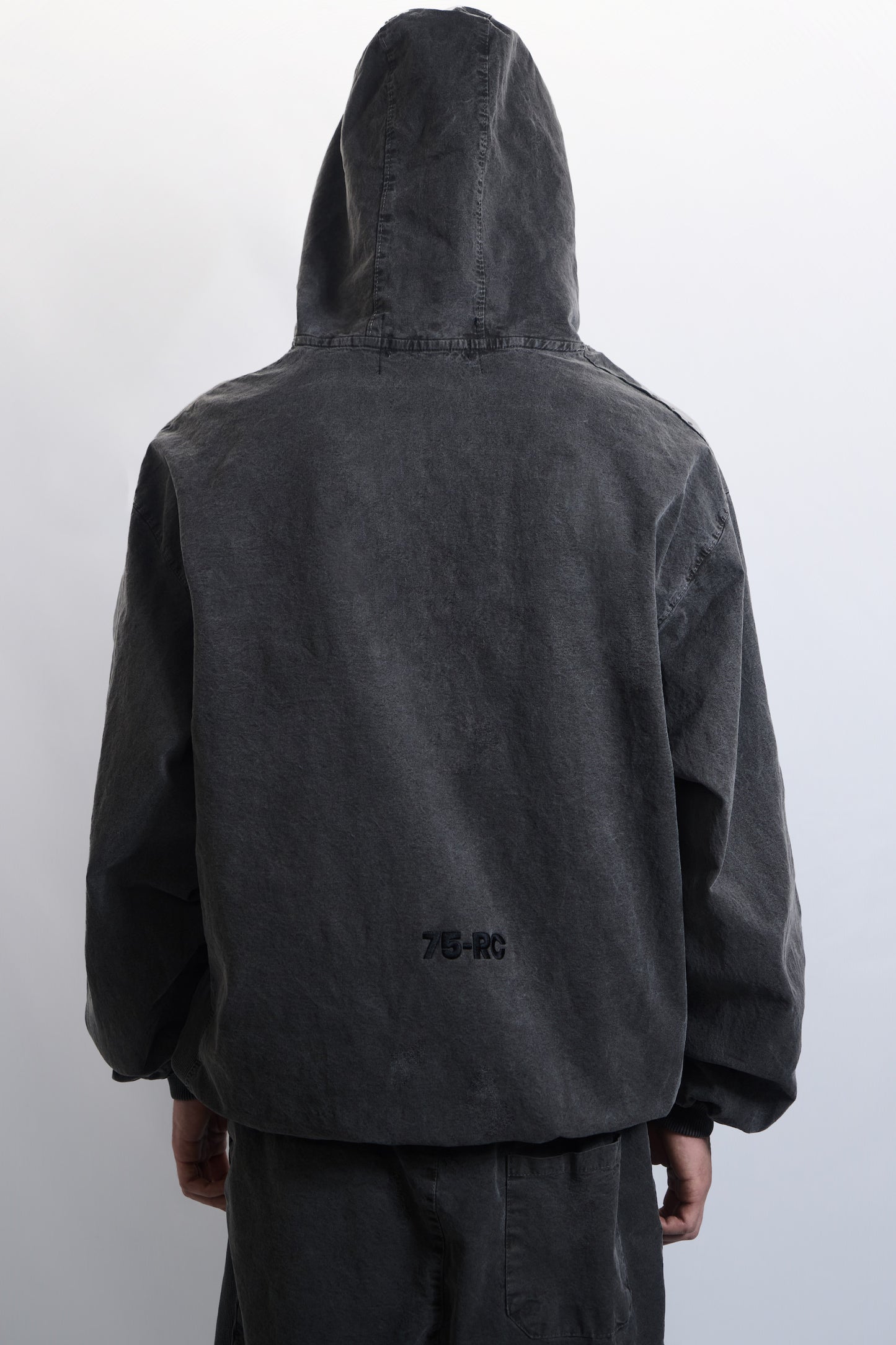 Garment Dyed Hoodie Faded Charcoal