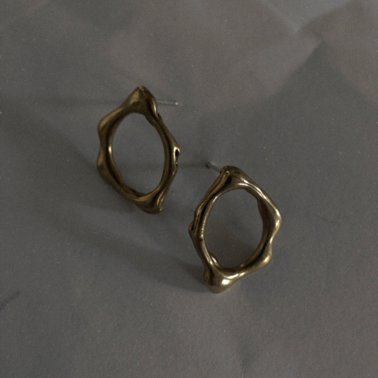 Gold Fluidity Studs