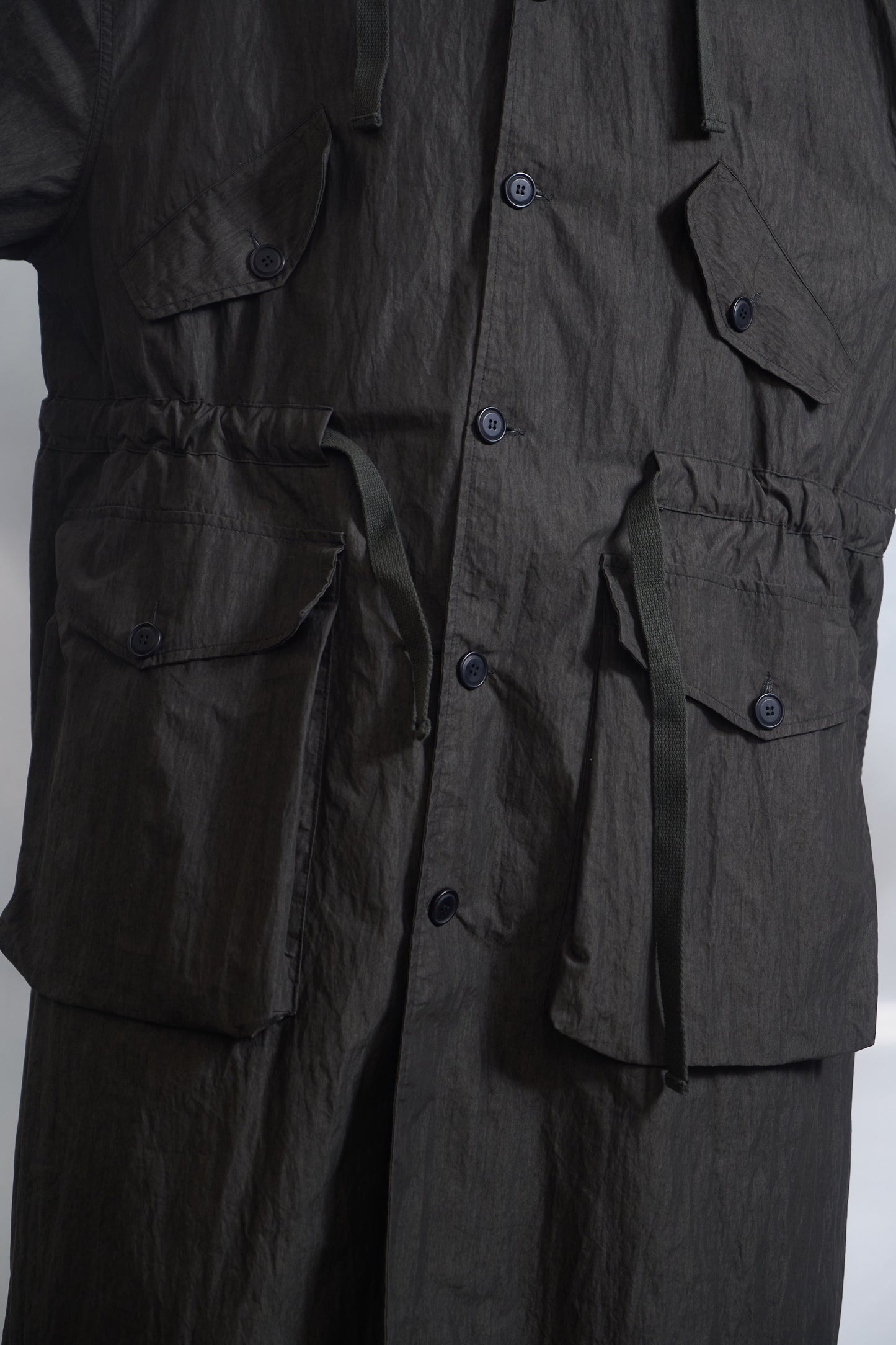 Rough Shell Coat Dust Charcoal