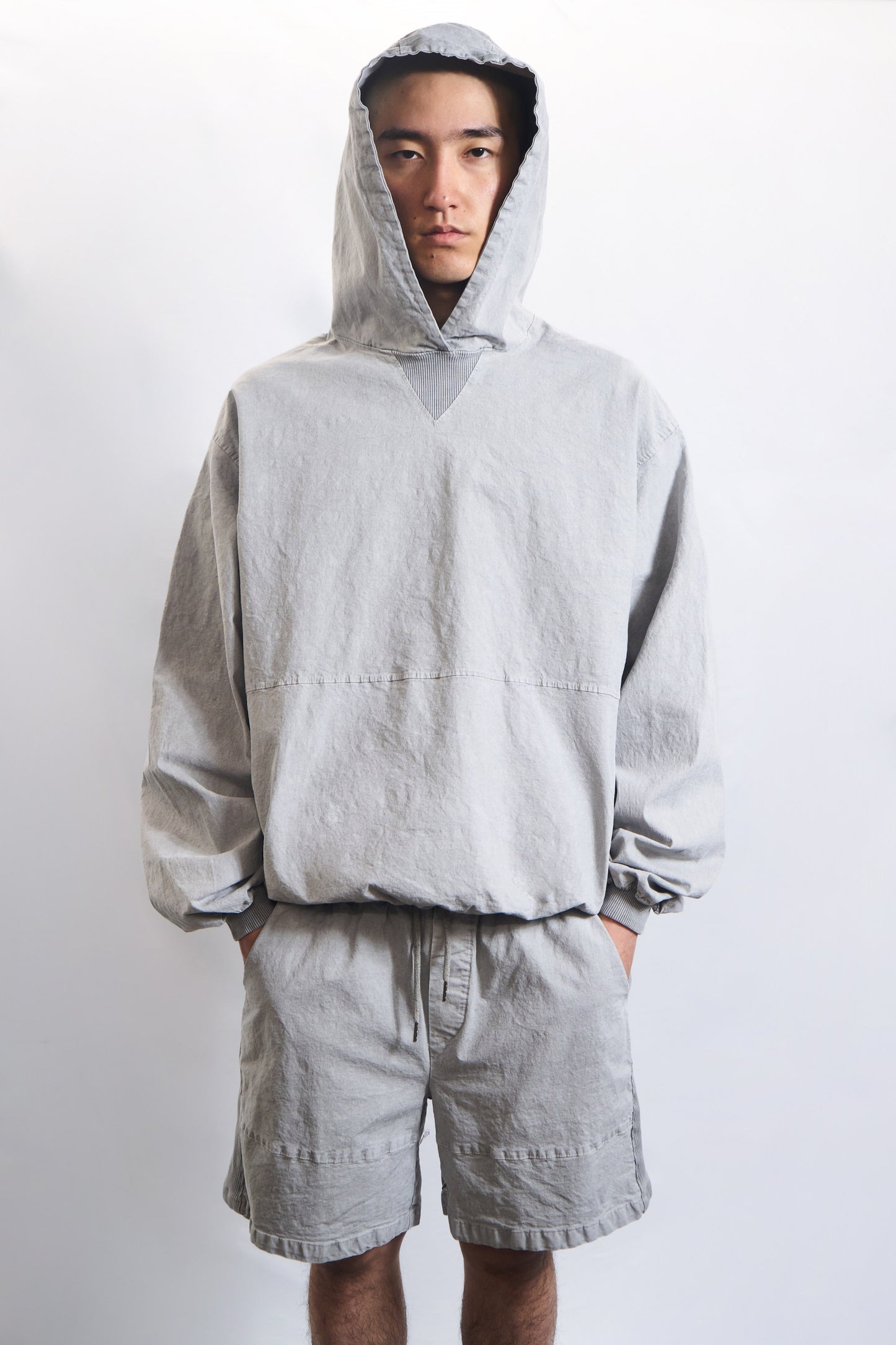 Garment Dyed Hoodie Washed Stone