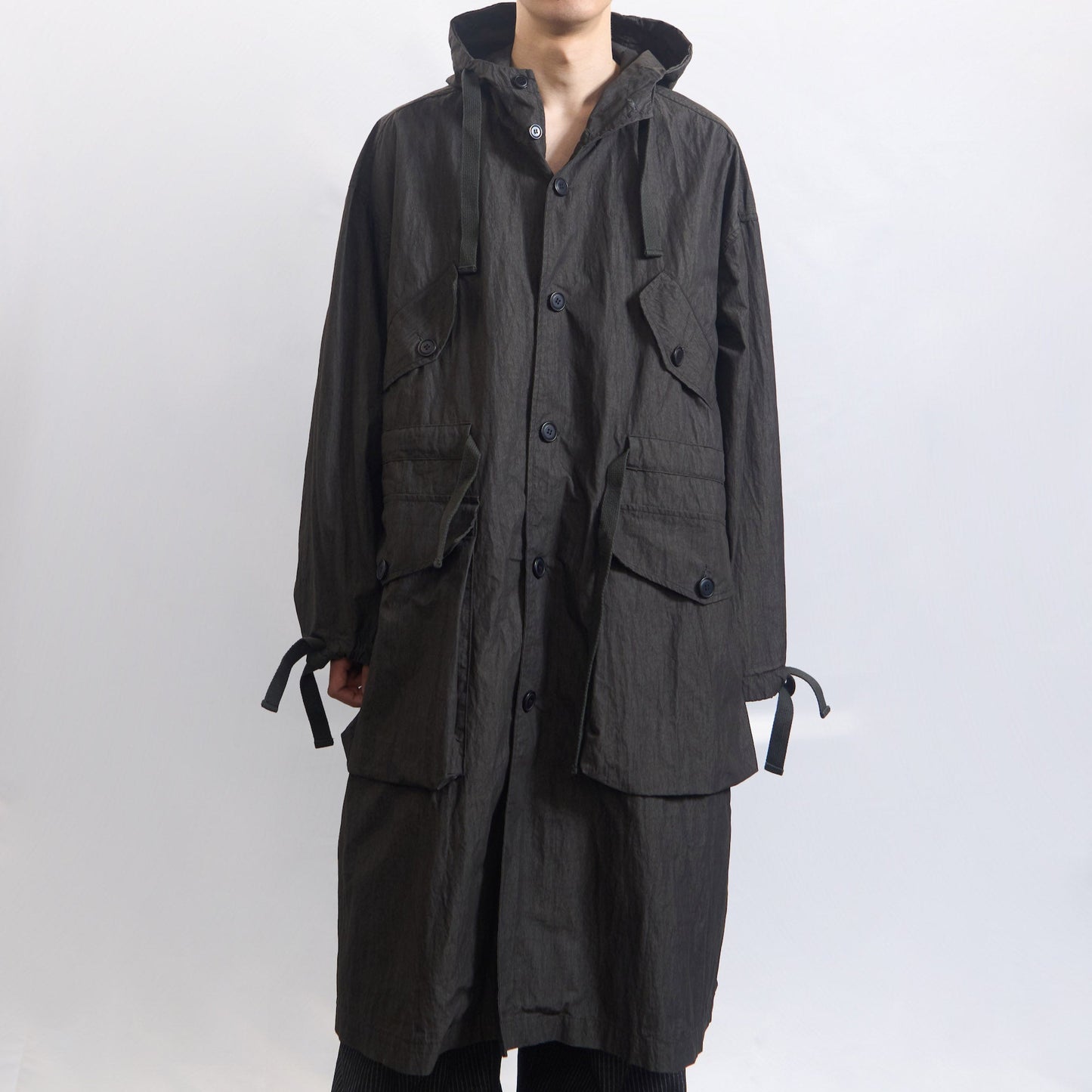 Rough Shell Coat Dust Charcoal