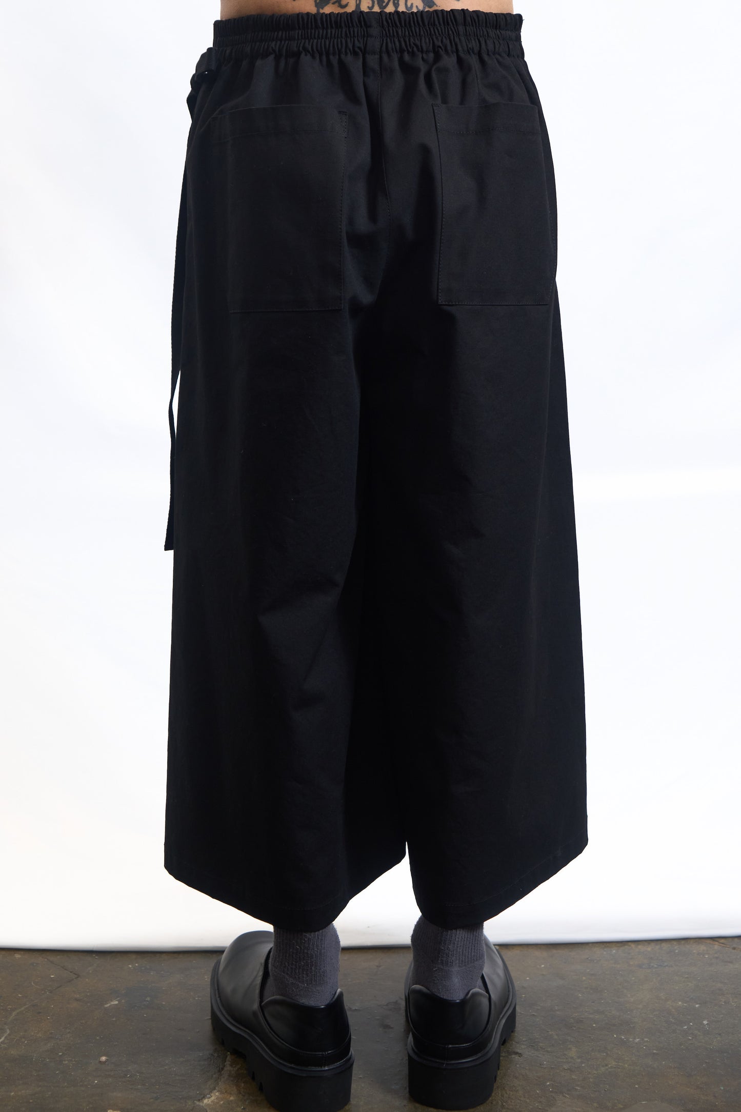 Wrap Front Wide-Leg Pants