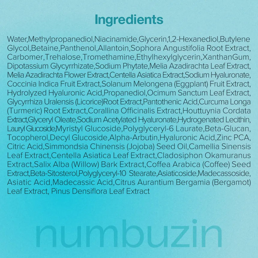 NUMBUZIN No.1 Pantothenic B5 Hyaluronic Active Clear Mask 5ea