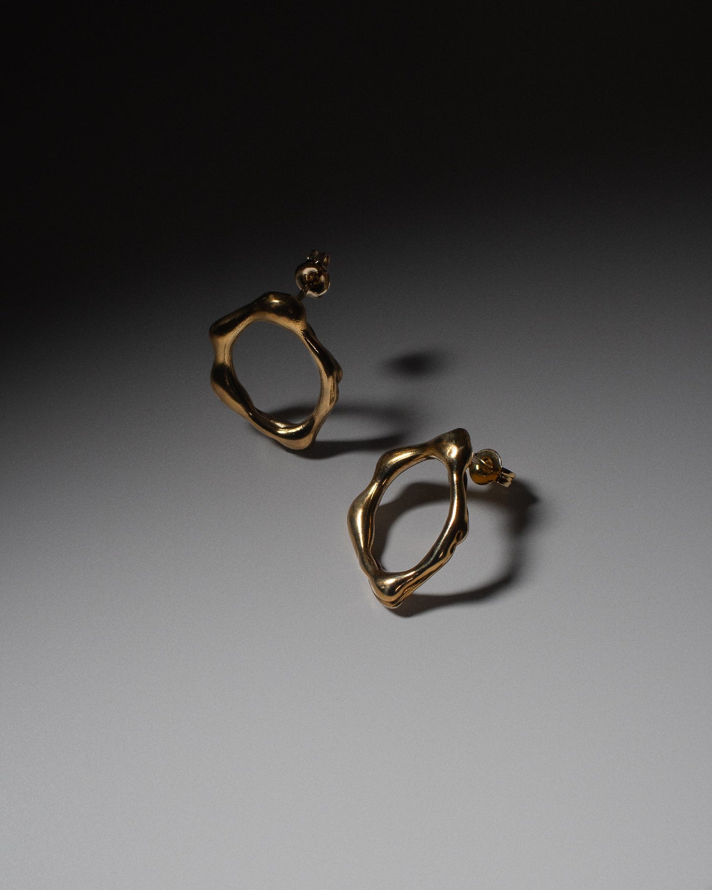 Gold Fluidity Studs