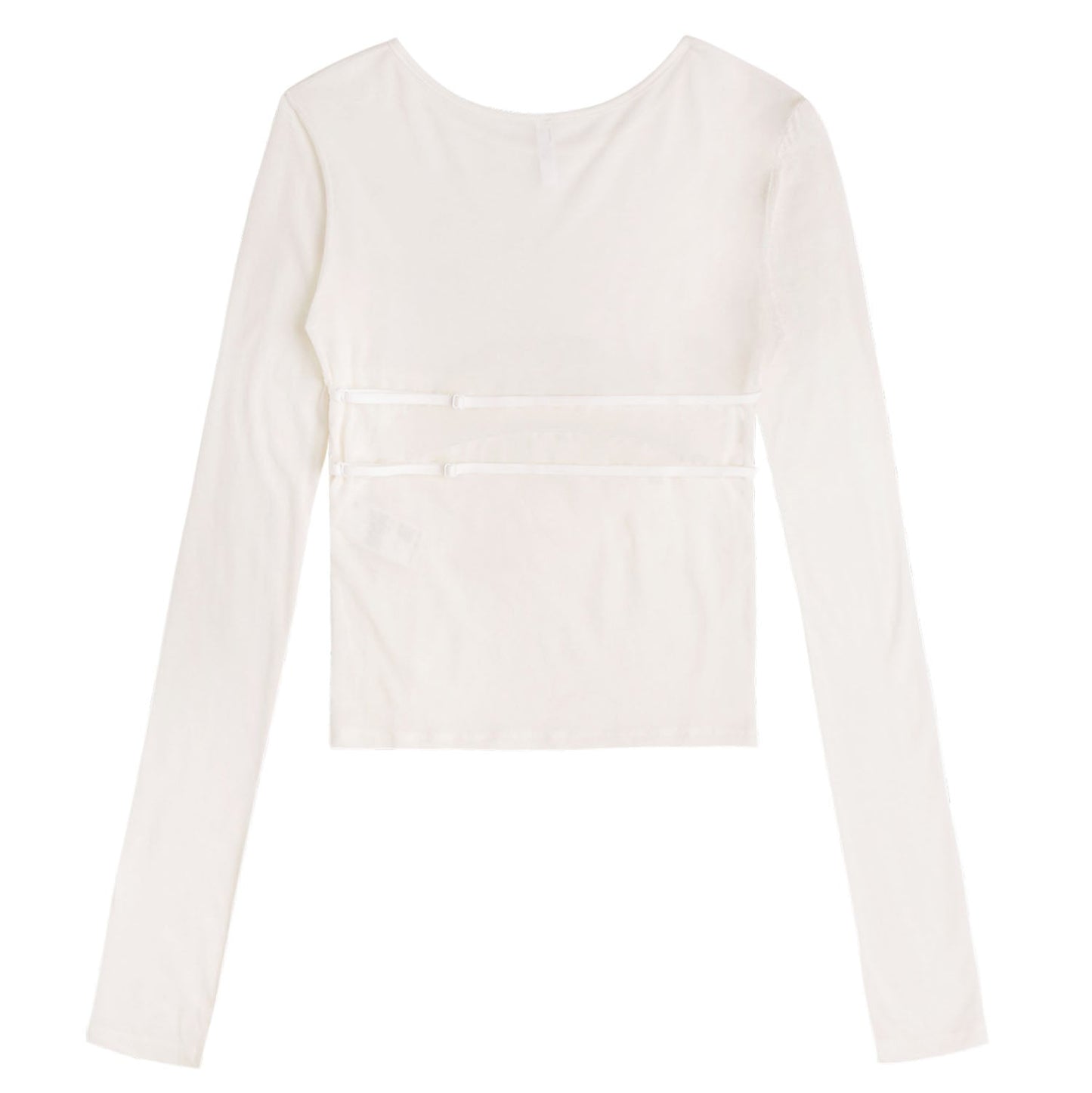 Tube Top Layered T-shirt off white