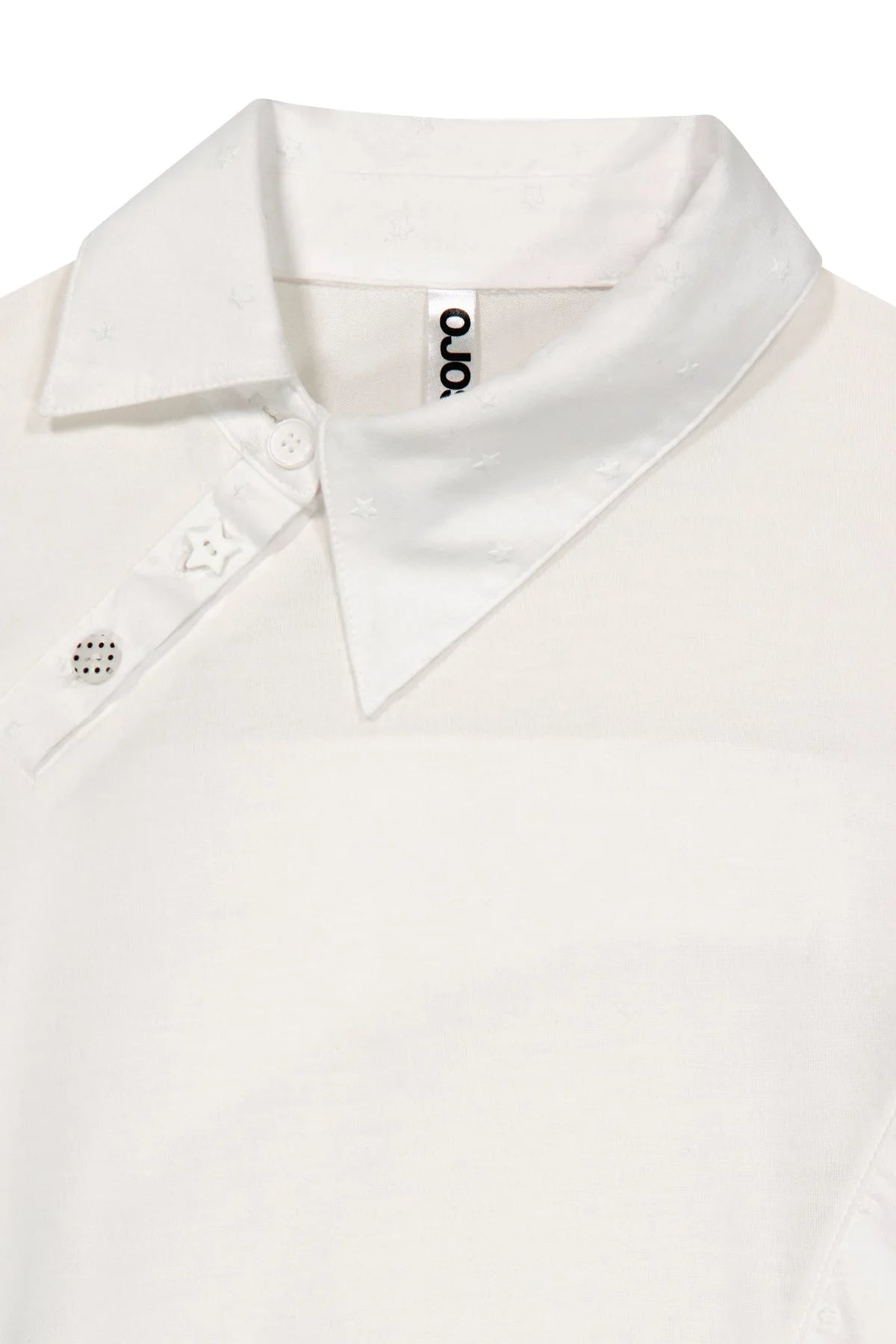 STARCUT JERSEY COLLAR TEE - OFF WHITE