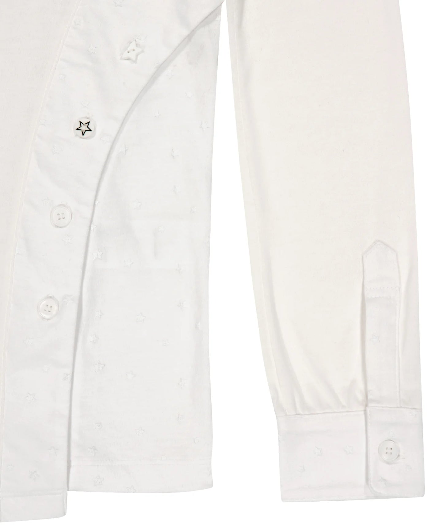 STARCUT JERSEY COLLAR TEE - OFF WHITE