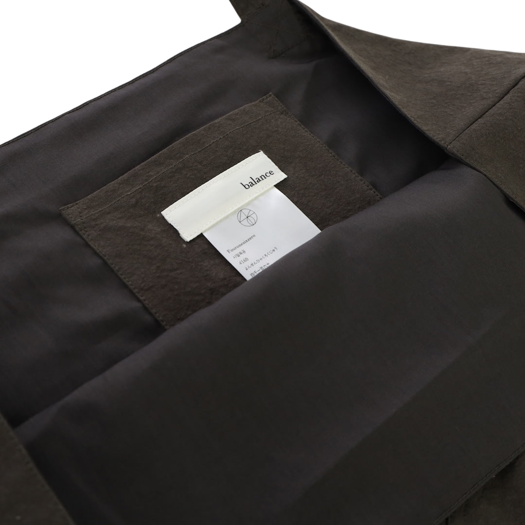 Pocket pleats bag _ver balance (dark grey)