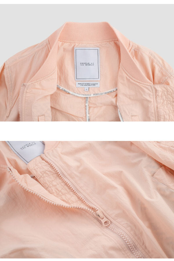 Air shirring jumper salmon
