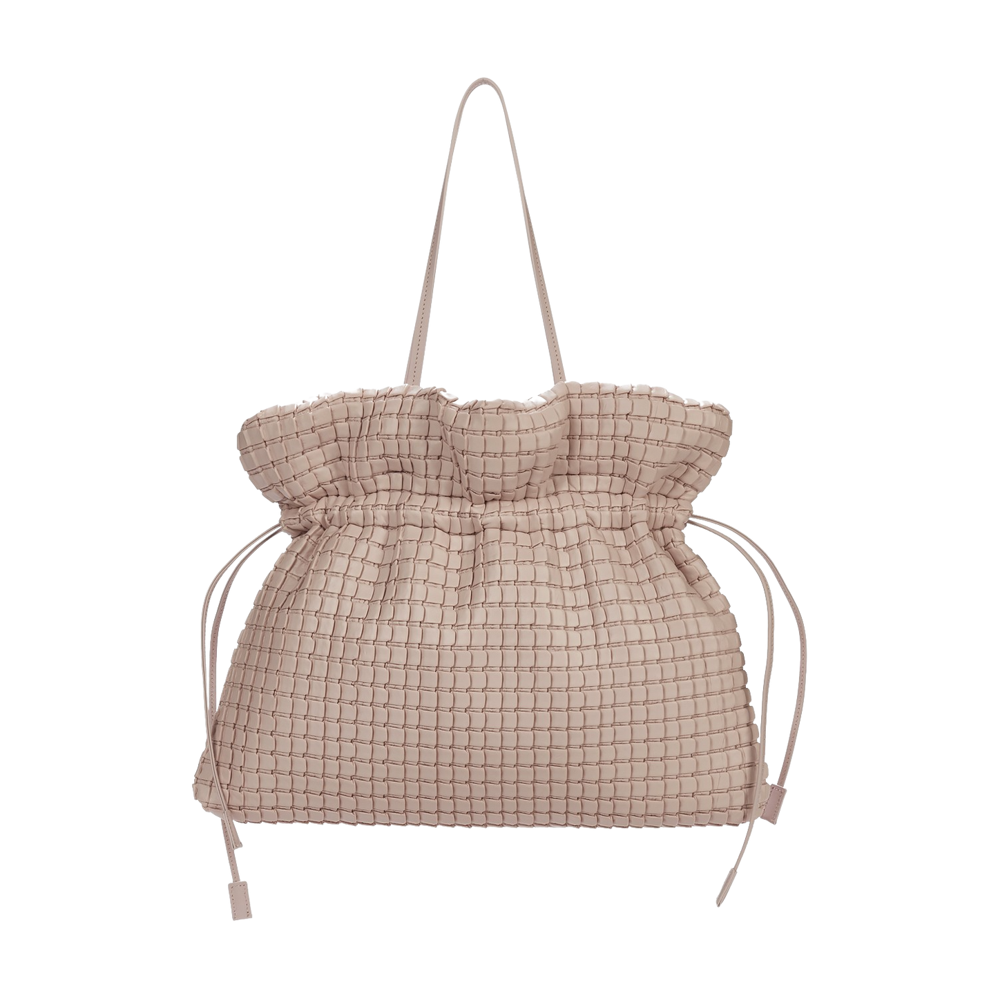 Square Embossed Bag Big Tote Pink