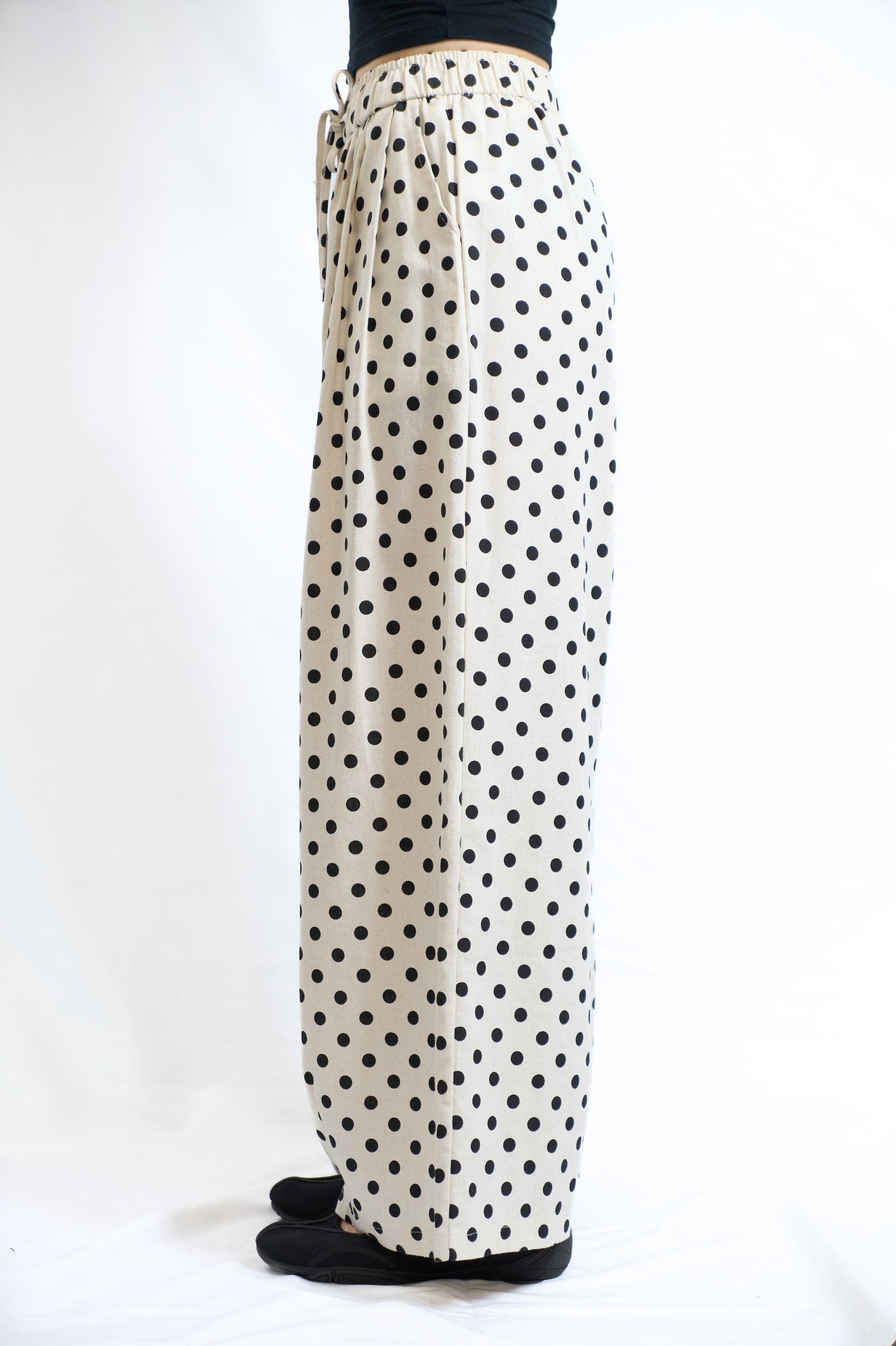 Polka Drawstring Pants