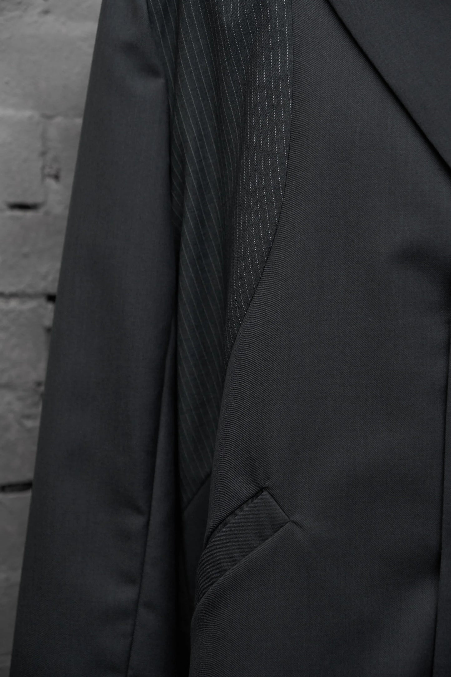 Pinstripe Panel Blazer