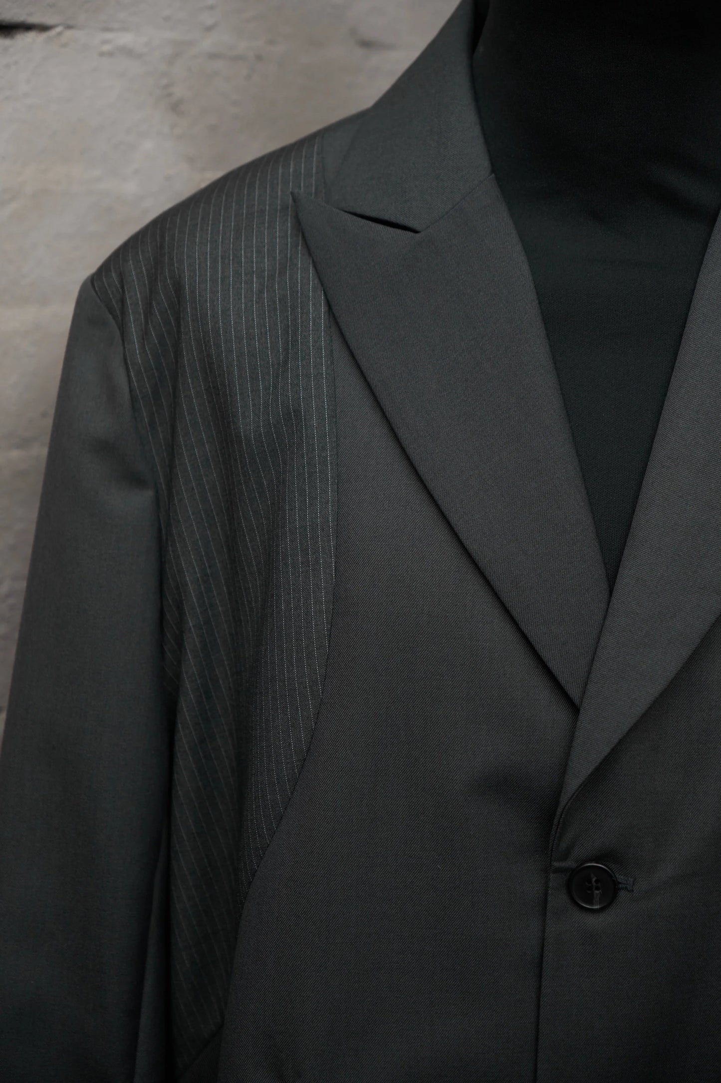 Pinstripe Panel Blazer