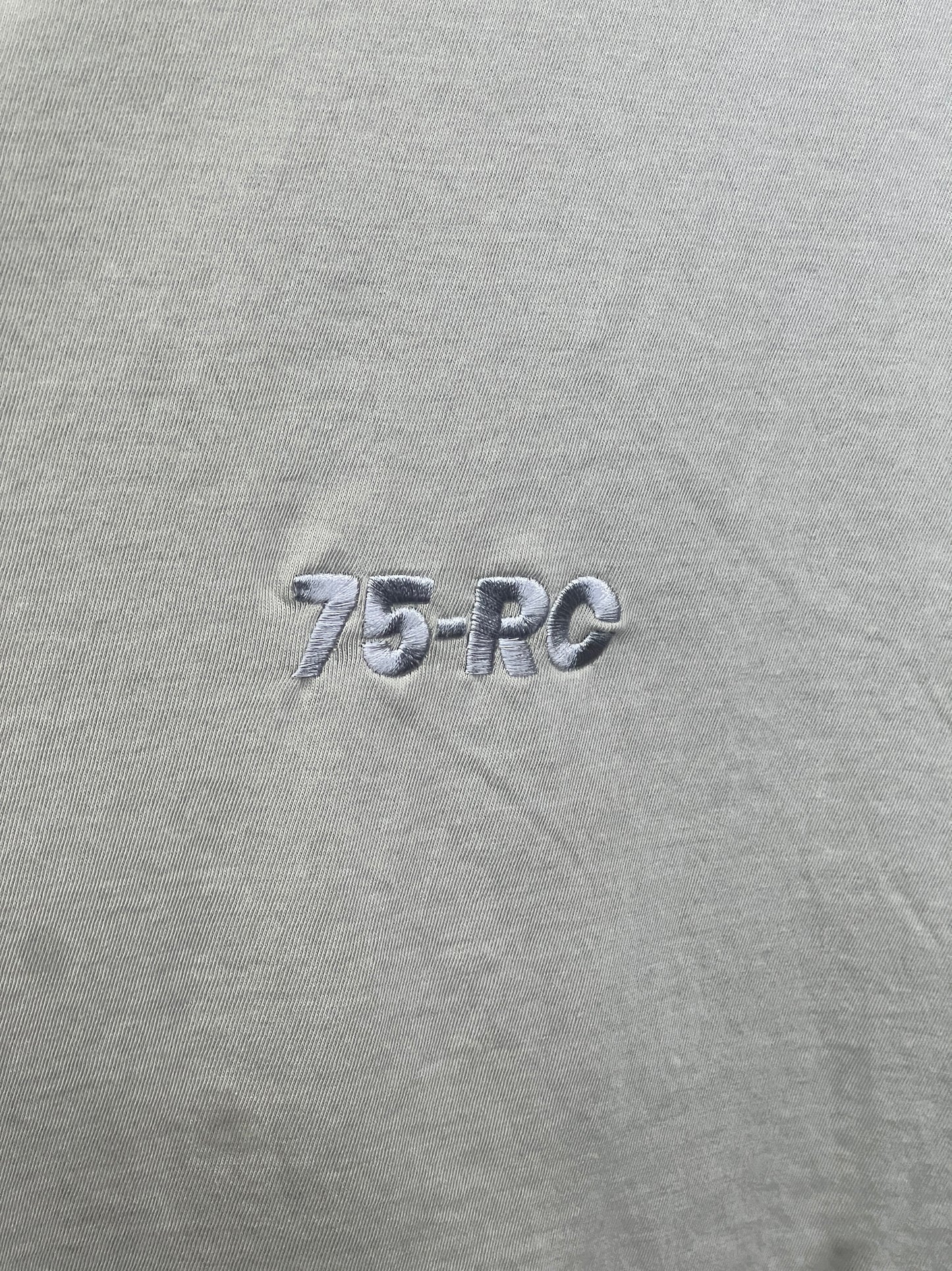 Seam Detail Tee Grey Green