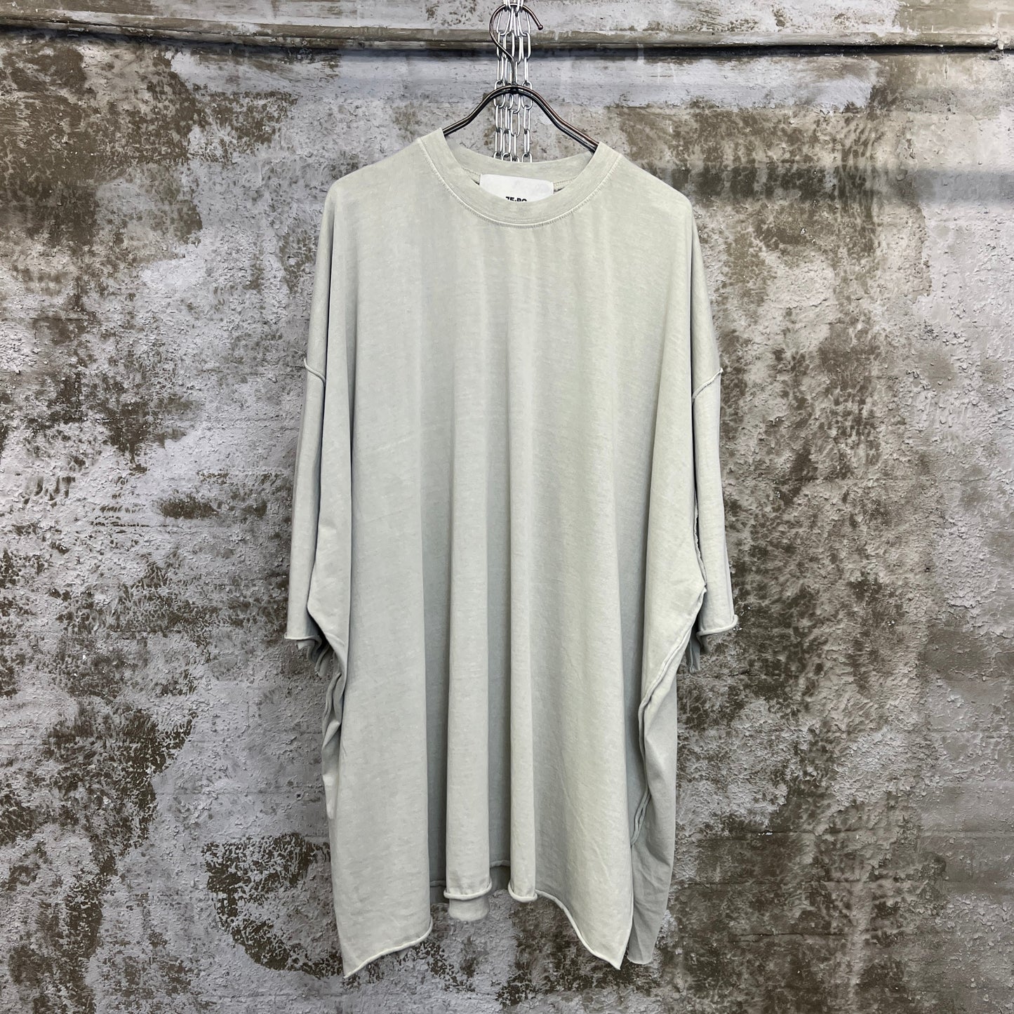 Seam Detail Tee Grey Green