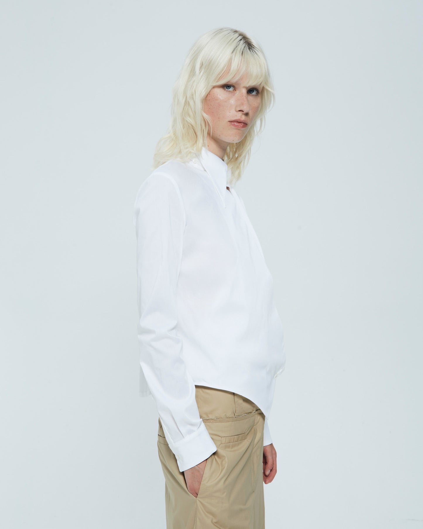 Shirt with slit