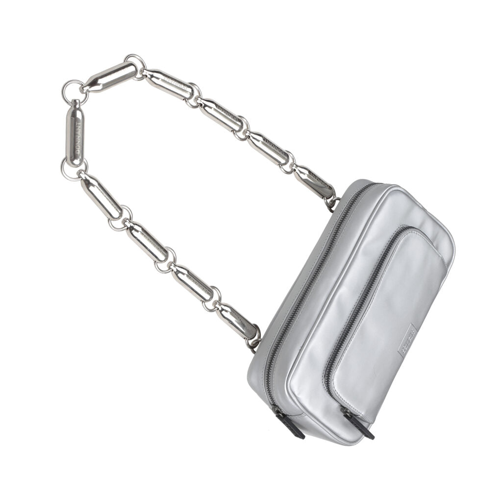 N₂O Camera bum bag silver tech