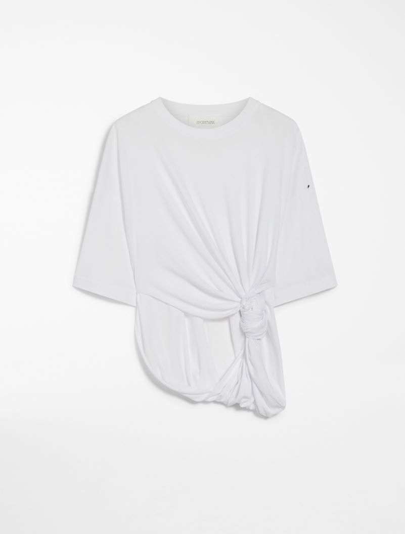 Oversized draped t-shirt white