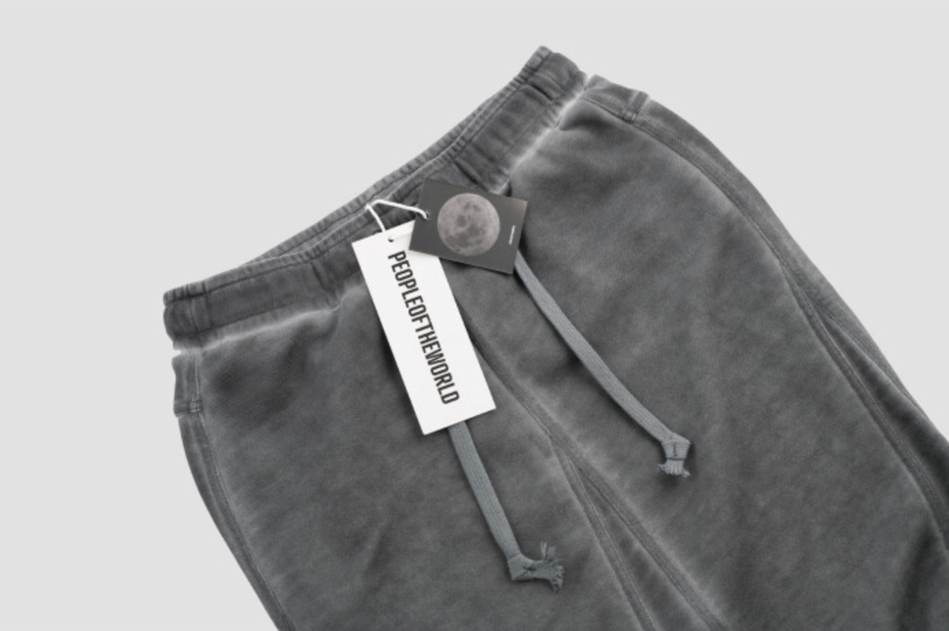 Signature luna garment washing skirt charcoal