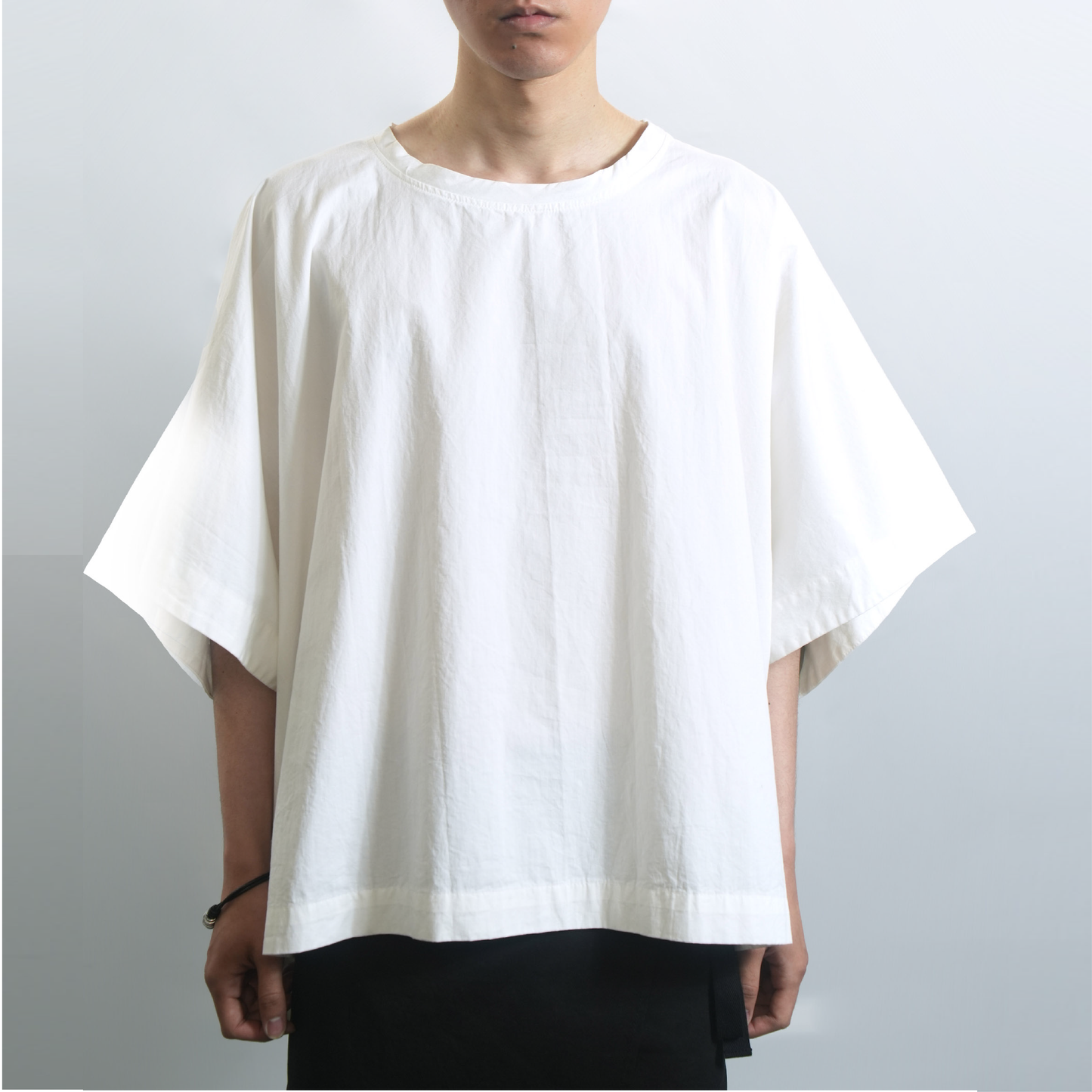 Square Poncho Top White
