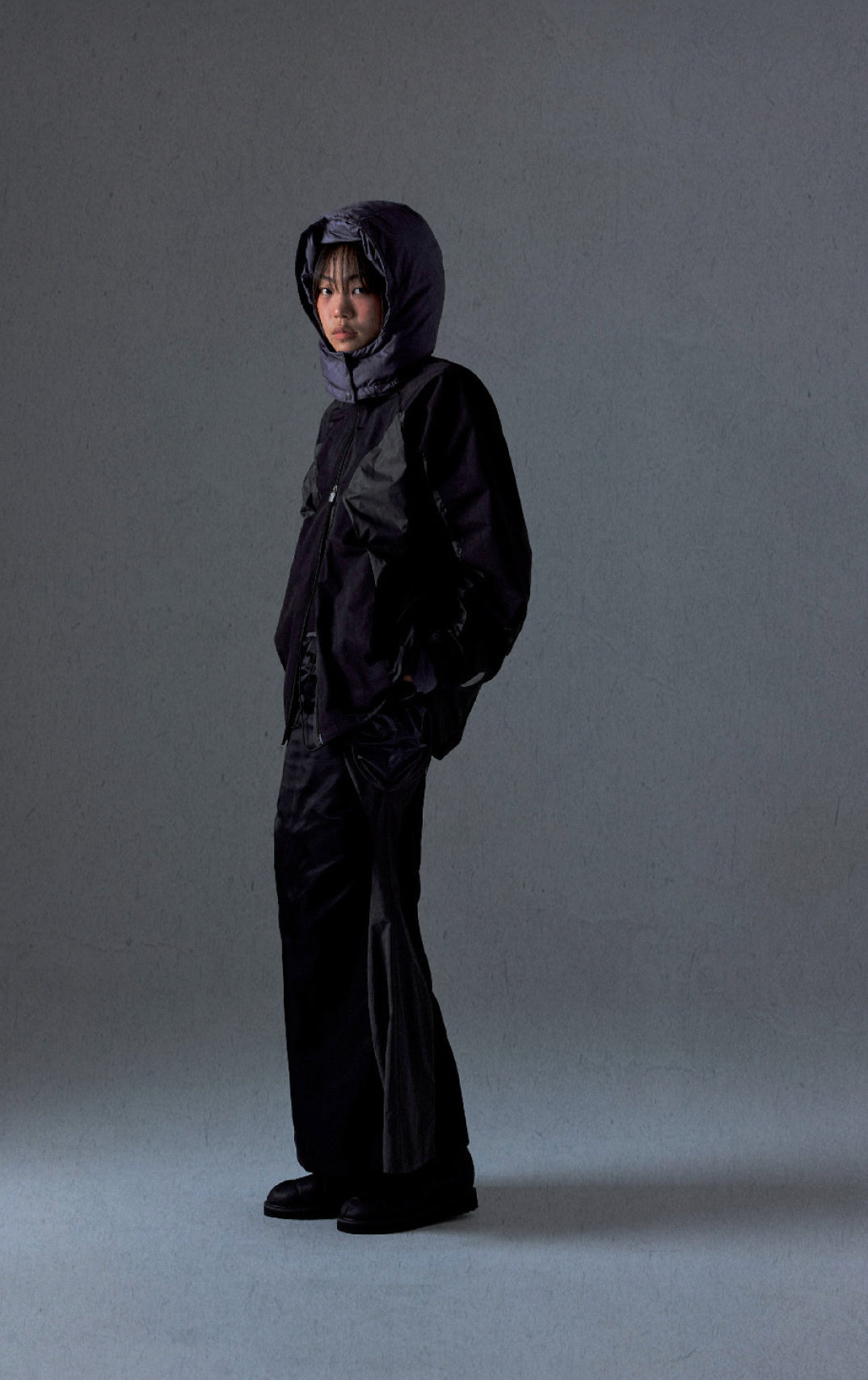 Pocket bag long skirt black