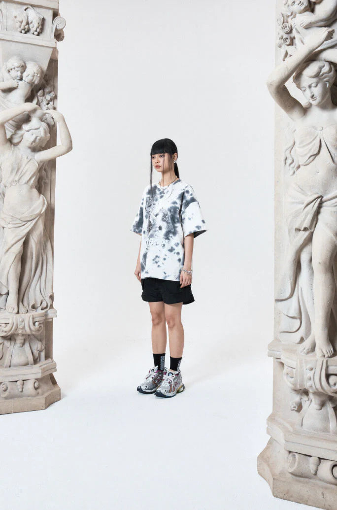Dye overfit t shirt gray