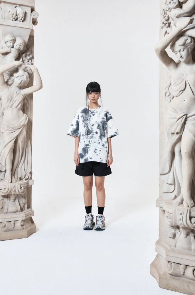 Dye overfit t shirt gray