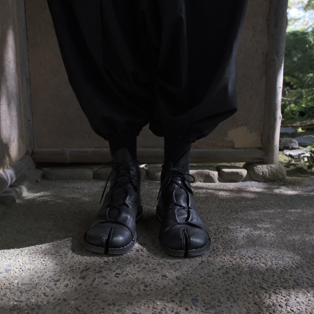 Saigo black vegan calf skin boots