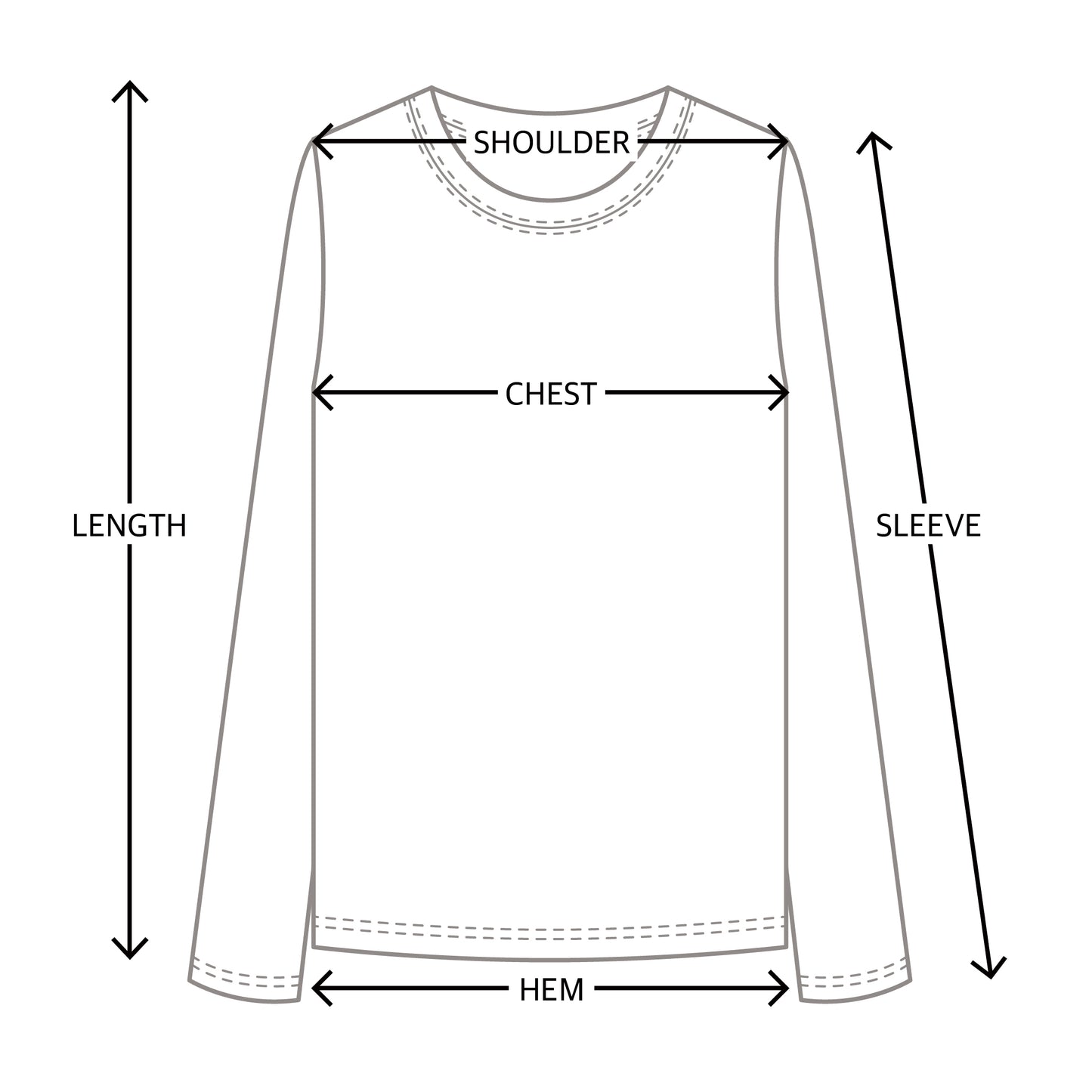 Distressed Long Sleeve Black