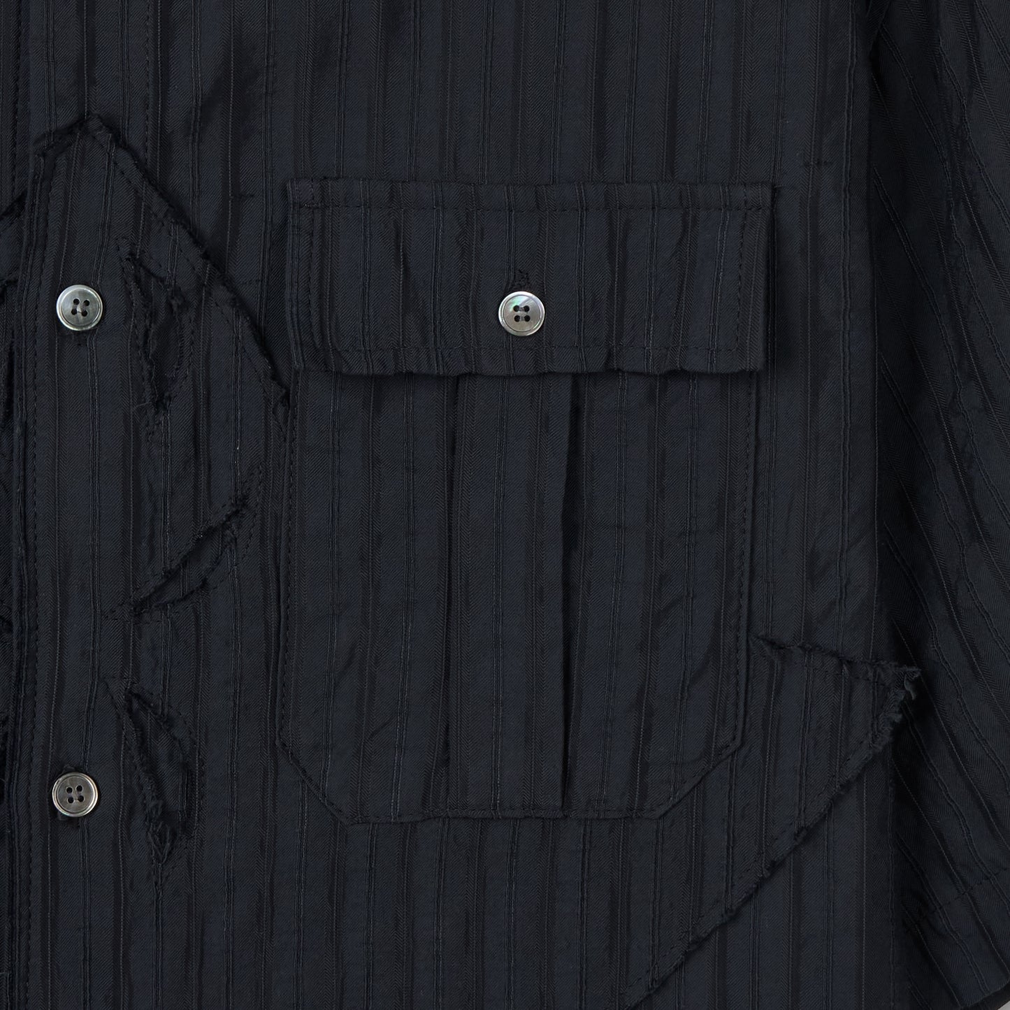 Flower shirt ver imbalance black