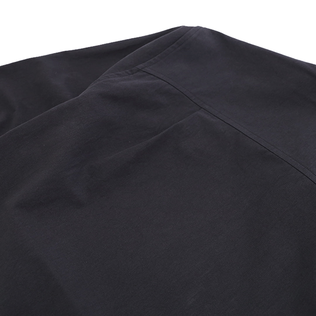 Wind collar zip shirts_ver balance(black)