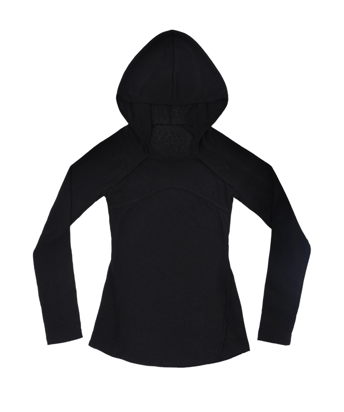 Wrap bolero knit hoodie black
