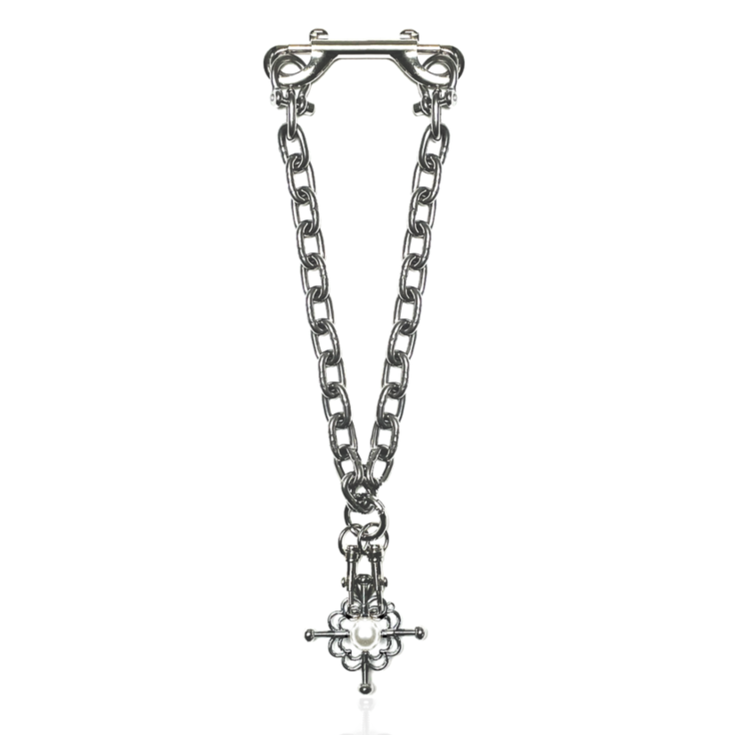 Pearl nipple XL long necklace