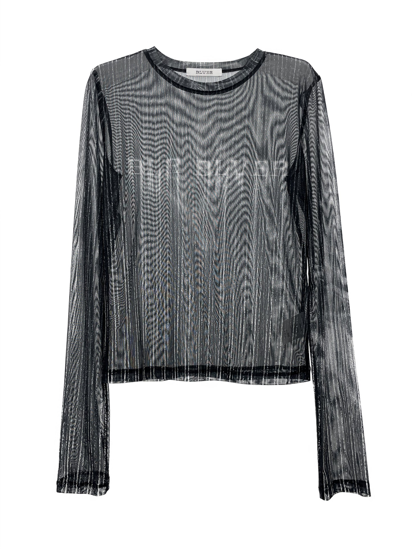 Logo printed mesh top