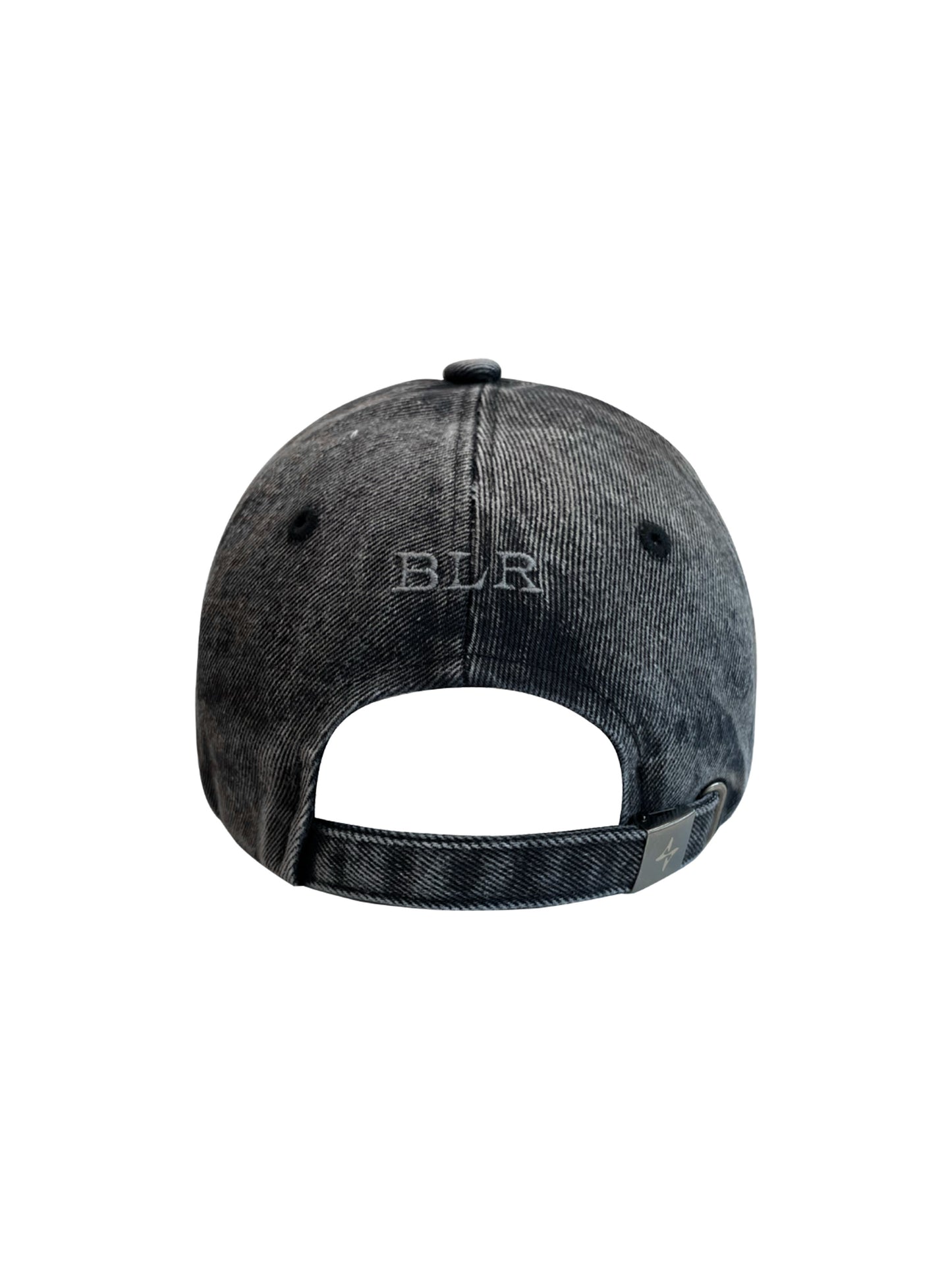 Grunge denim cap charcoal