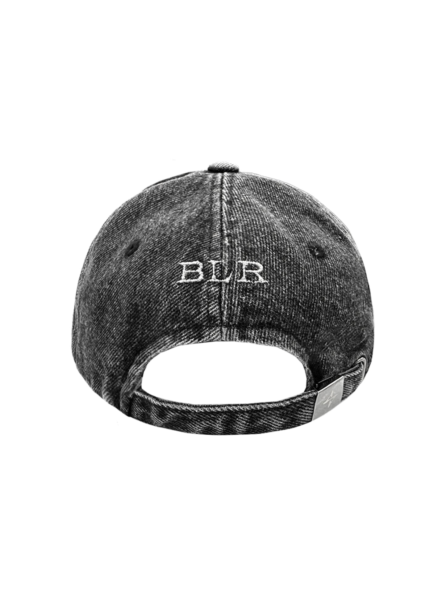 Grunge denim cap black & white