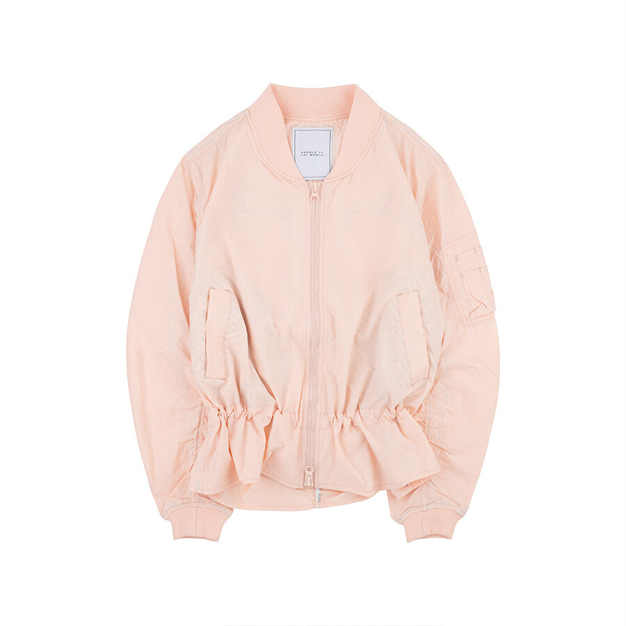 Air shirring jumper salmon