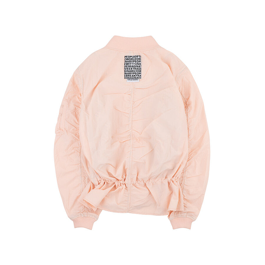 Air shirring jumper salmon